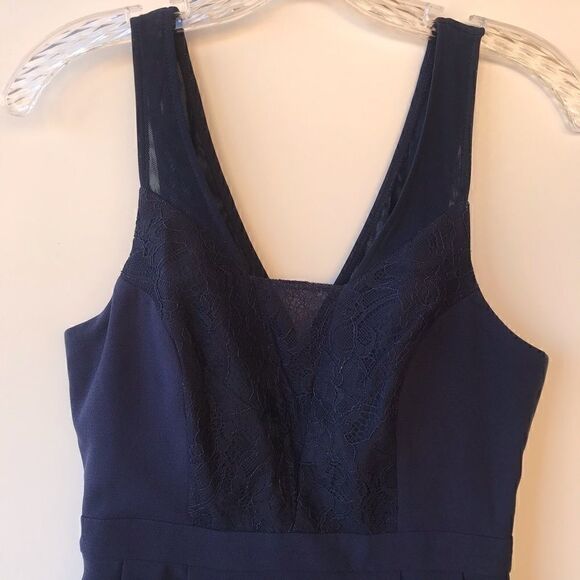 BCBG Navy Tank Fit and Flare Dress size 2 - Picture 4 of 9